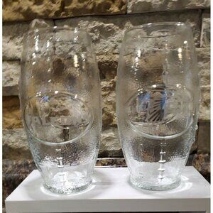 Falcons Football Shaped Beer glass Falcons Fans Clear Glass Set of 2